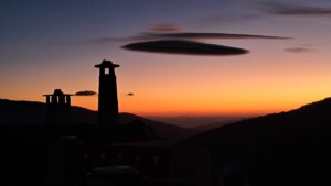 La Alpujarra -Sonnenuntergang Bubión