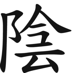 Yin - chinesisches Schriftzeichen